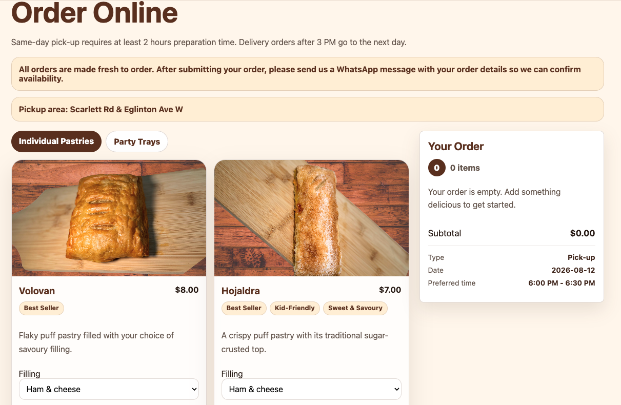 VoloHouse customer ordering experience